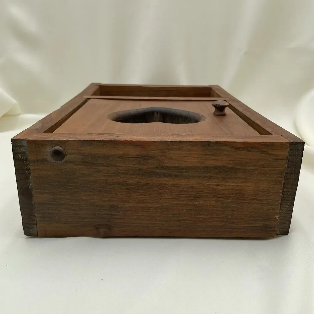 Vintage Wood Shelf With 1 Cutout Heart Door
